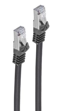Shiverpeaks Patchkabel Pur, Kat. 6a, S/Ftp, 0,25 M, Schwarz