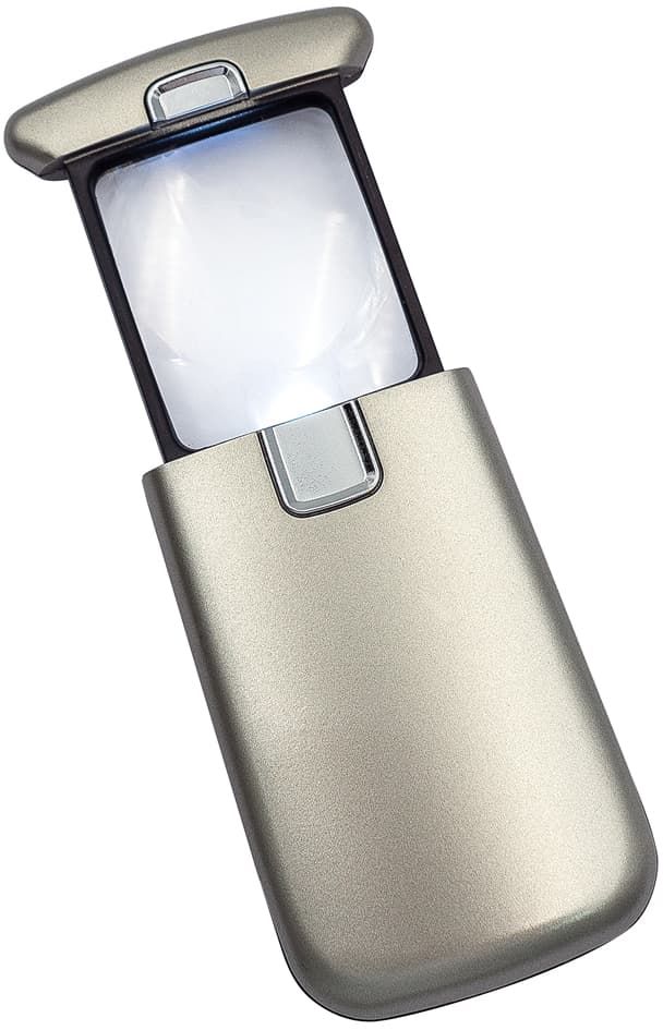 Wedo Lupe Lucina Mit Led-Licht, Silber