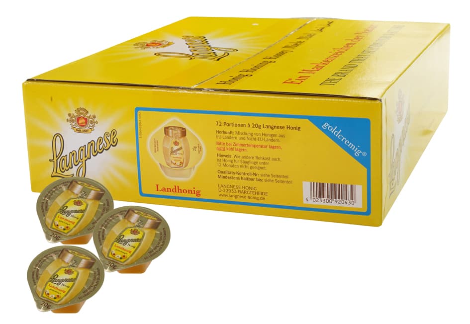 Langnese Landhonig Goldcremig, Im Karton