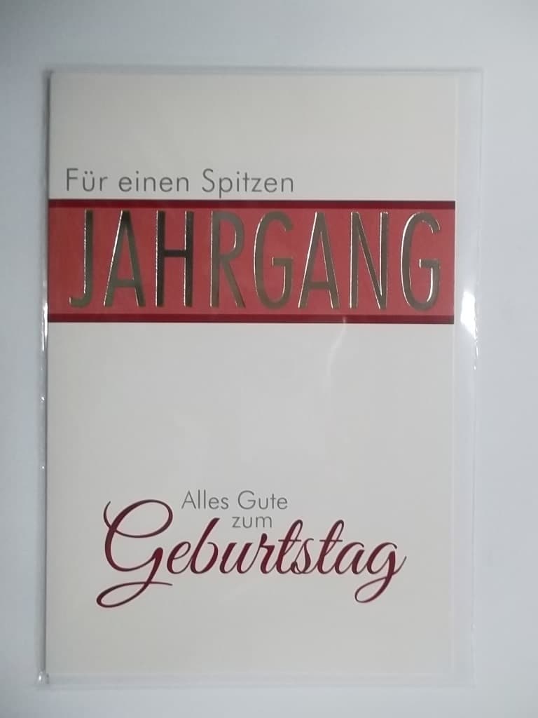 Restposten: Susy Card Geburtstagskarte , Spitzen Jahrgang,