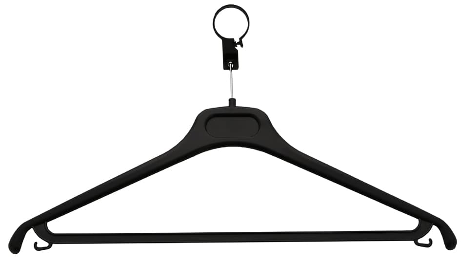 Unilux Sicherheits-Kleiderbügel Locky Plus, Schwarz