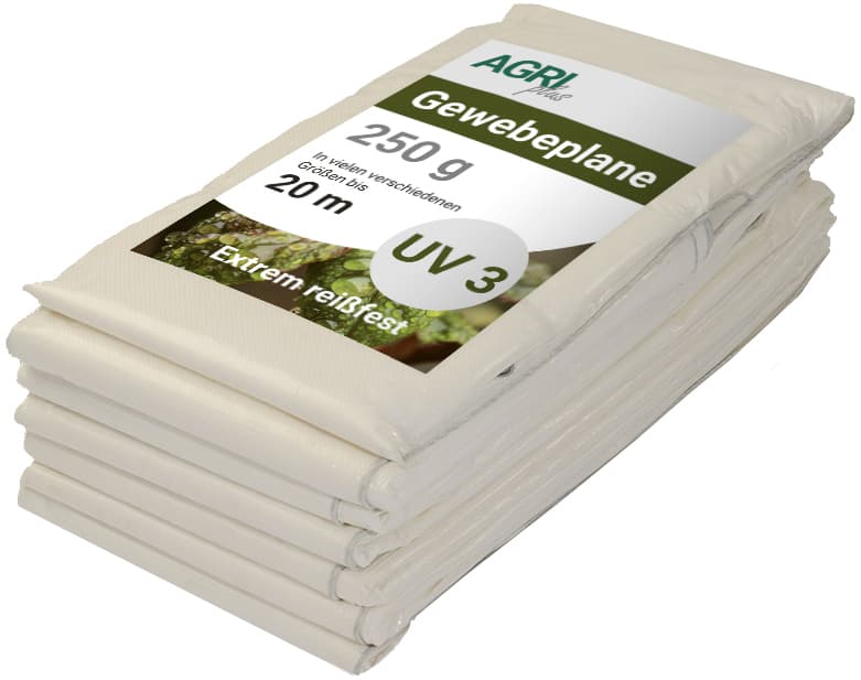 Agriplus Gewebeplane Mit Ösen, 6 X 8 M, Grün, 250 G/Qm