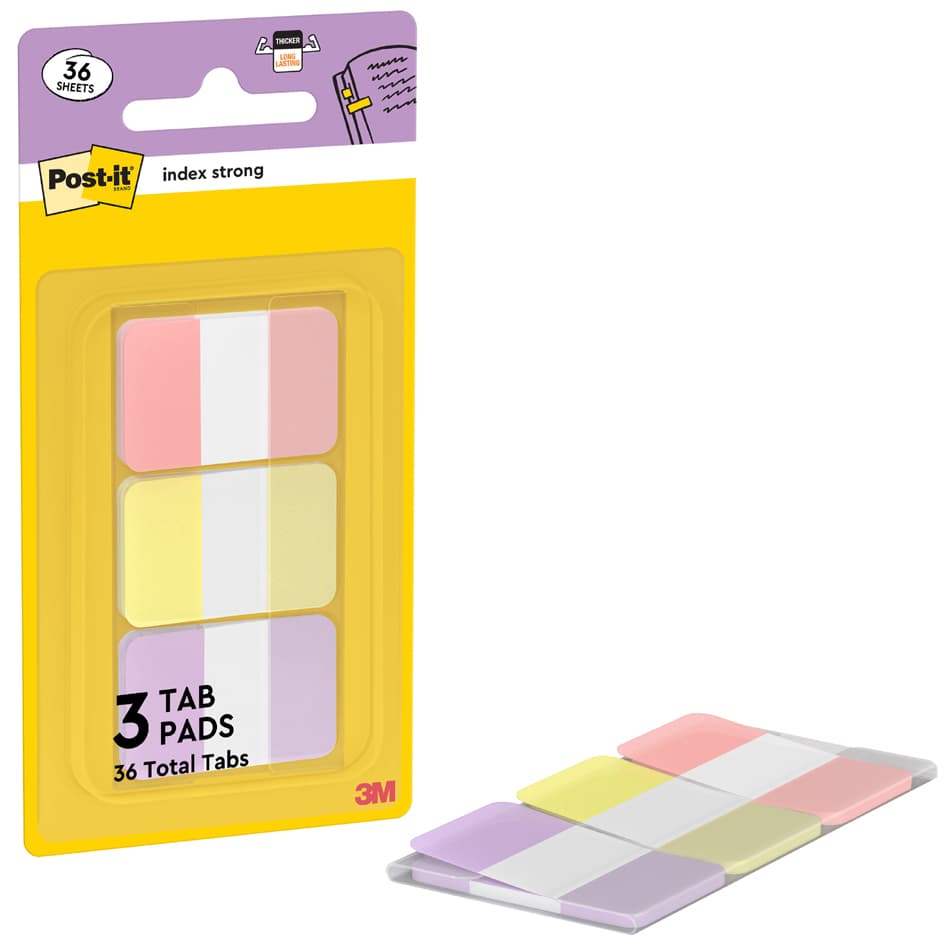 Post-It Haftmarker Index Strong, Standard, Pastell