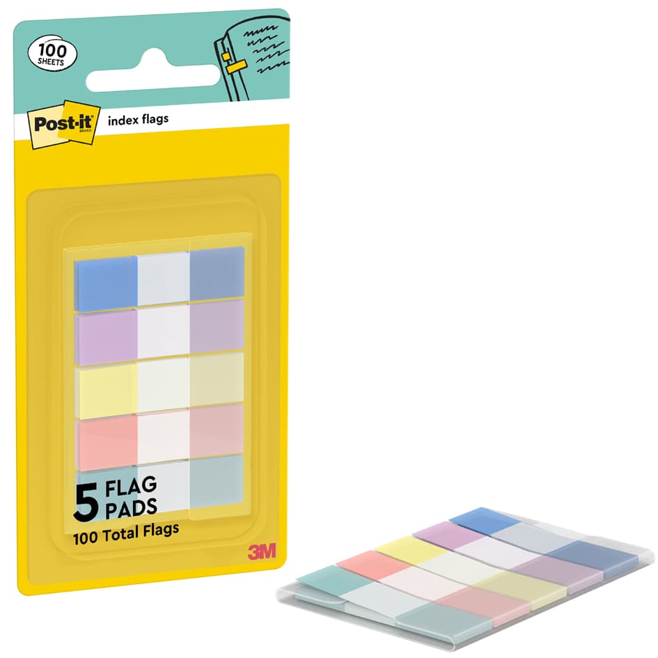 Post-It Haftmarker Index Mini, 11,9 X 43,2 Mm, Pastellfarben