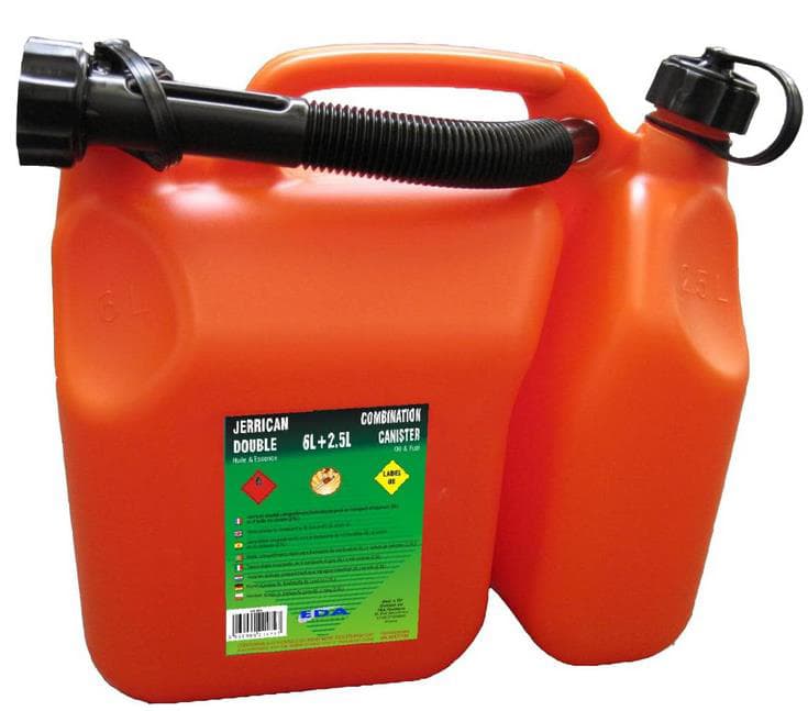 Eda Kombi-Kanister Für Kraftstoff 6 Liter + Öl 2,5 Liter