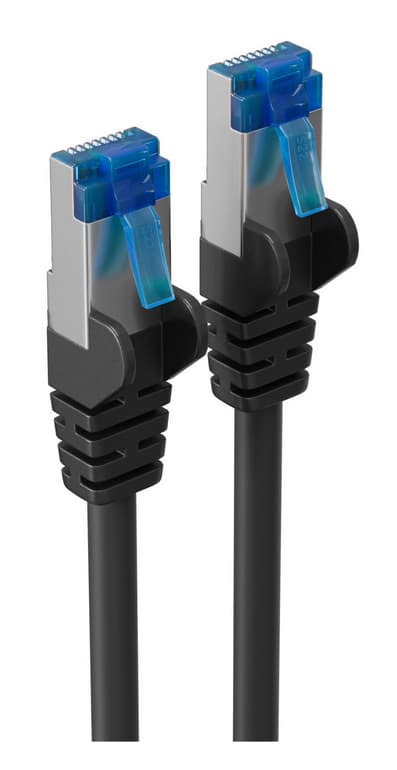 Shiverpeaks Patchkabel, Kat. 6a, S/Ftp, 1,0 M, Schwarz