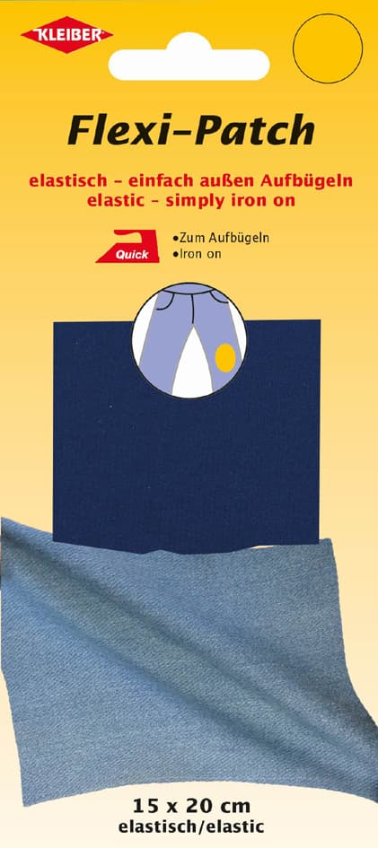 Kleiber Flexi-Patch Zum Außen Aufbügeln, Blau