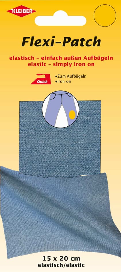 Kleiber Flexi-Patch Zum Außen Aufbügeln, Jeans Hellblau
