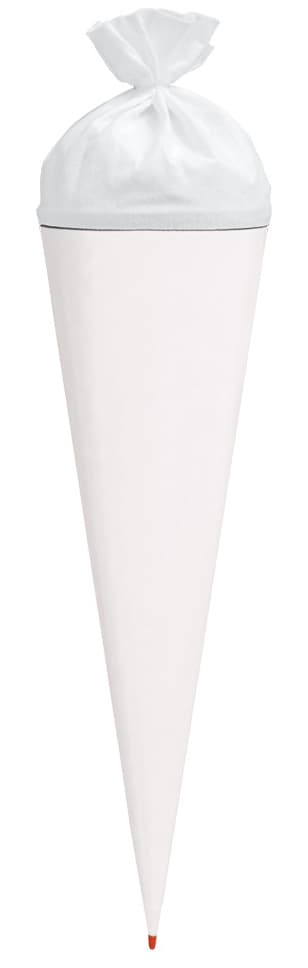 Roth Bastelschultüte Mit Verschluss, 700 Mm, Weiß