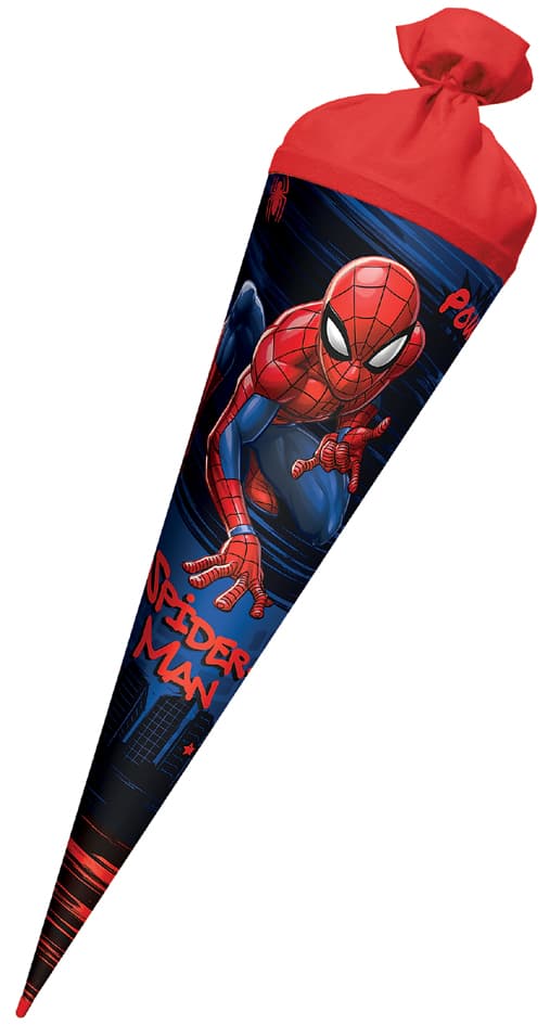 Roth Motiv-Schultüte , Marvel Spiderman, , Rund, 700 Mm