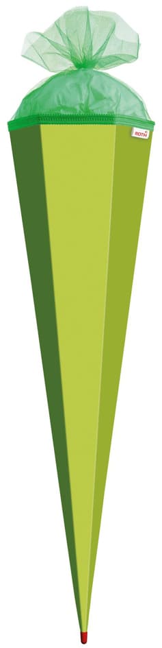 Roth Bastelschultüte Mit Verschluss, 850 Mm, Maigrün