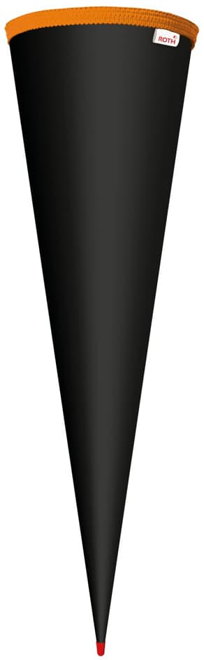 Roth Schultüten-Rohling Ohne Verschluss, 700 Mm, Schwarz