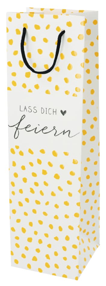 Susy Card Flaschentüte , White Grape/Modern Dots,