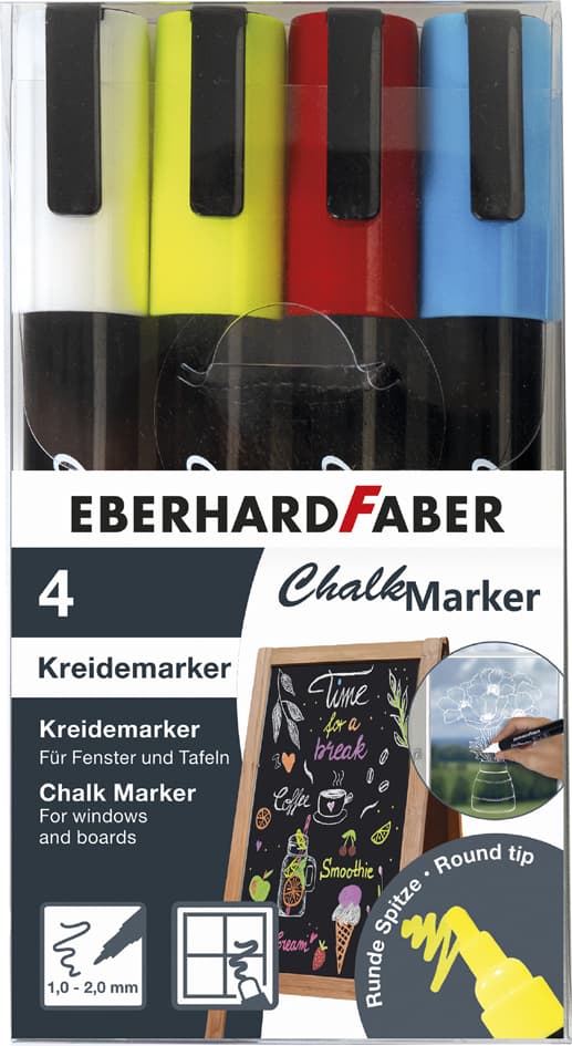 Eberhard Faber Kreidemarker 1 - 2 Mm, 4er Etui