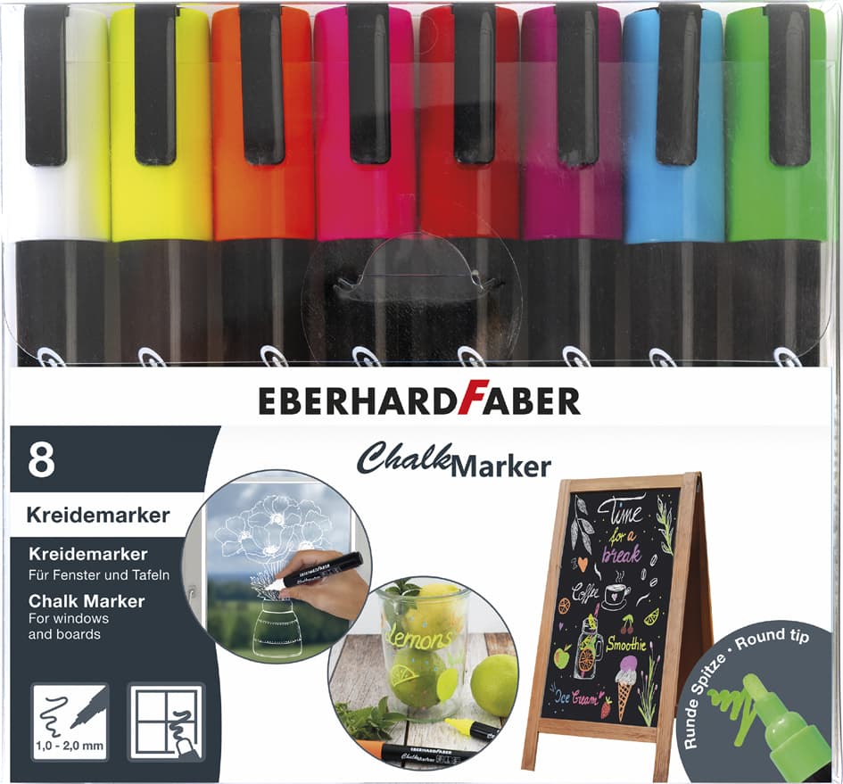 Eberhard Faber Kreidemarker 1 - 2 Mm, 8er Etui