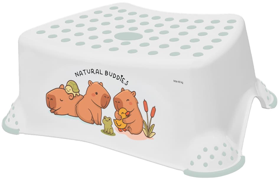 Keeeper Kids Tritthocker , Tomek Cute Capybara, , Weiß