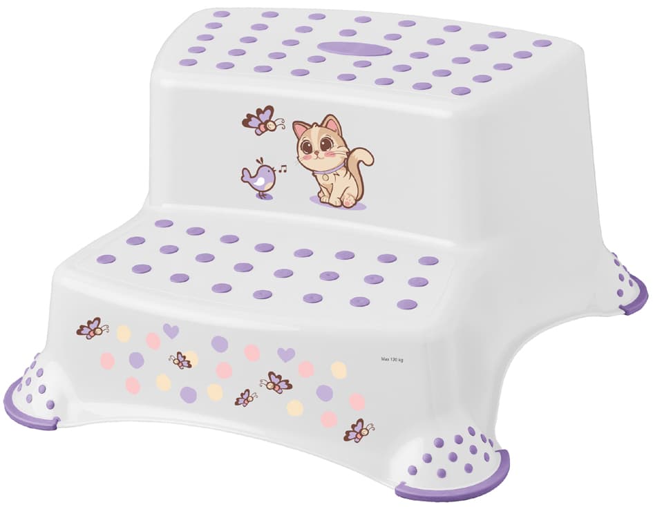 Keeeper Kids Tritthocker , Igor Cats, , 2-Stufig, Weiß