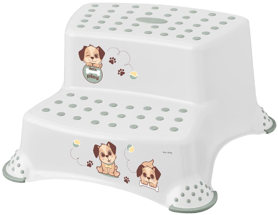 Keeeper Kids Tritthocker , Igor Dogs, , 2-Stufig, Weiß