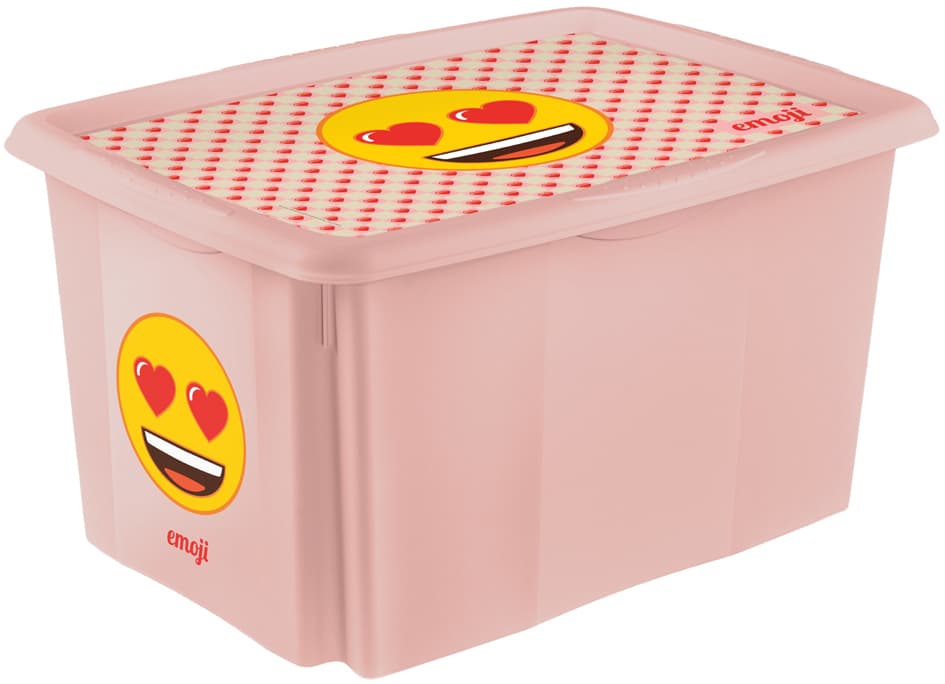 Keeeper Aufbewahrungsbox Karolina , Emoji Hearts, , 45 Liter