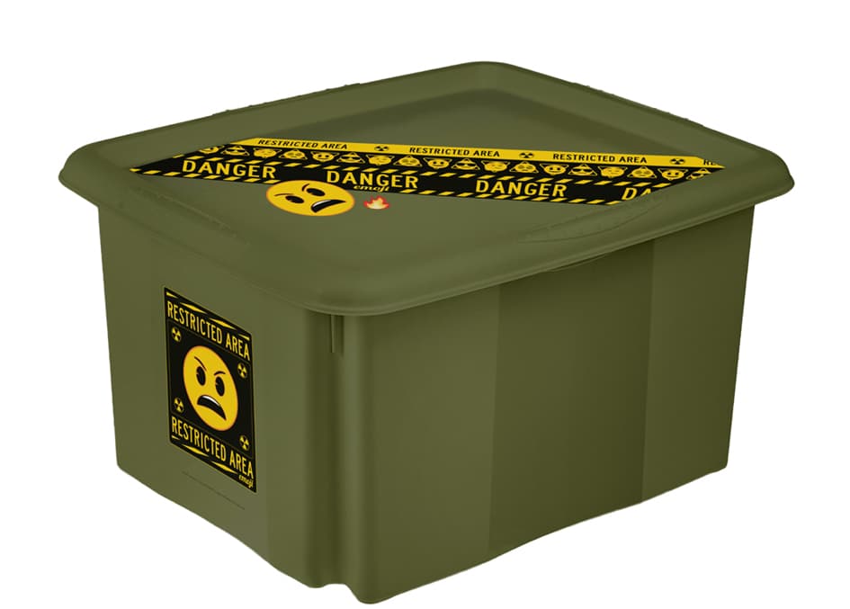 Keeeper Aufbewahrungsbox Karolina , Emoji Danger, , 24 Liter