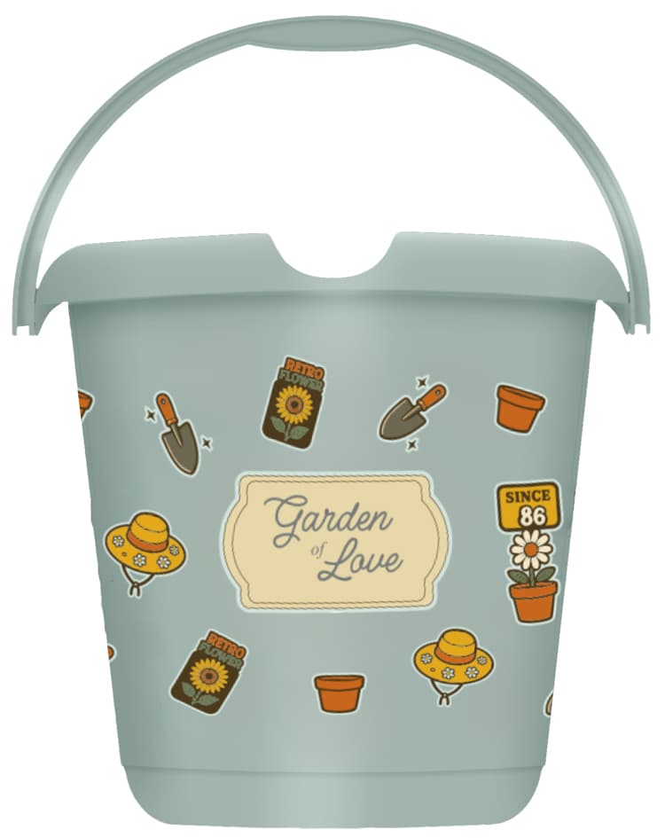 Keeeper Deco-Putzeimer Ilvie , Garden, , Rund, 10 Liter