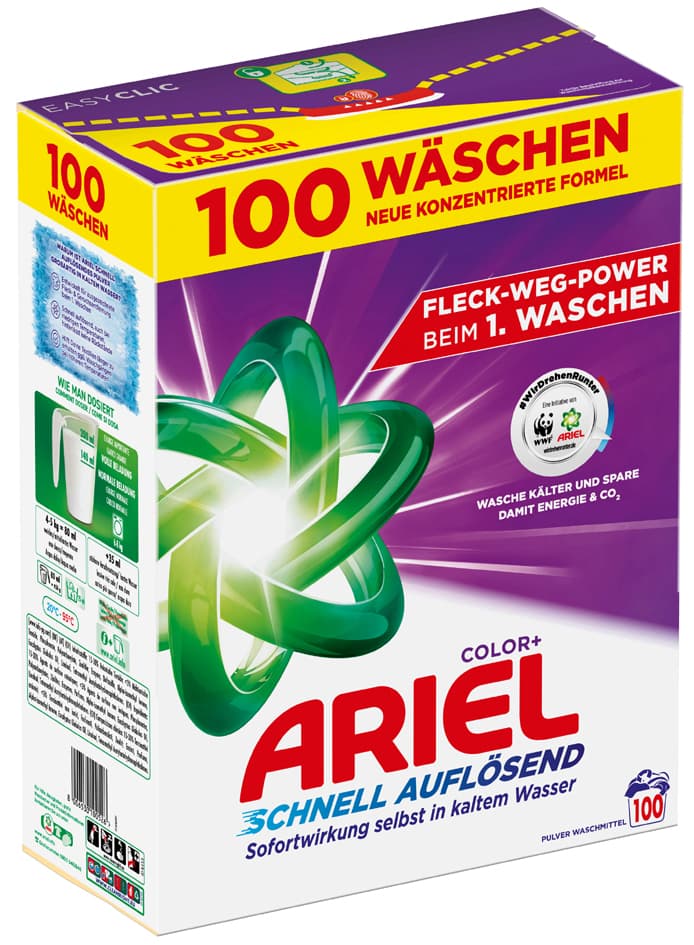 Ariel Waschpulver Color+, 5,03 Kg - 100 Wl
