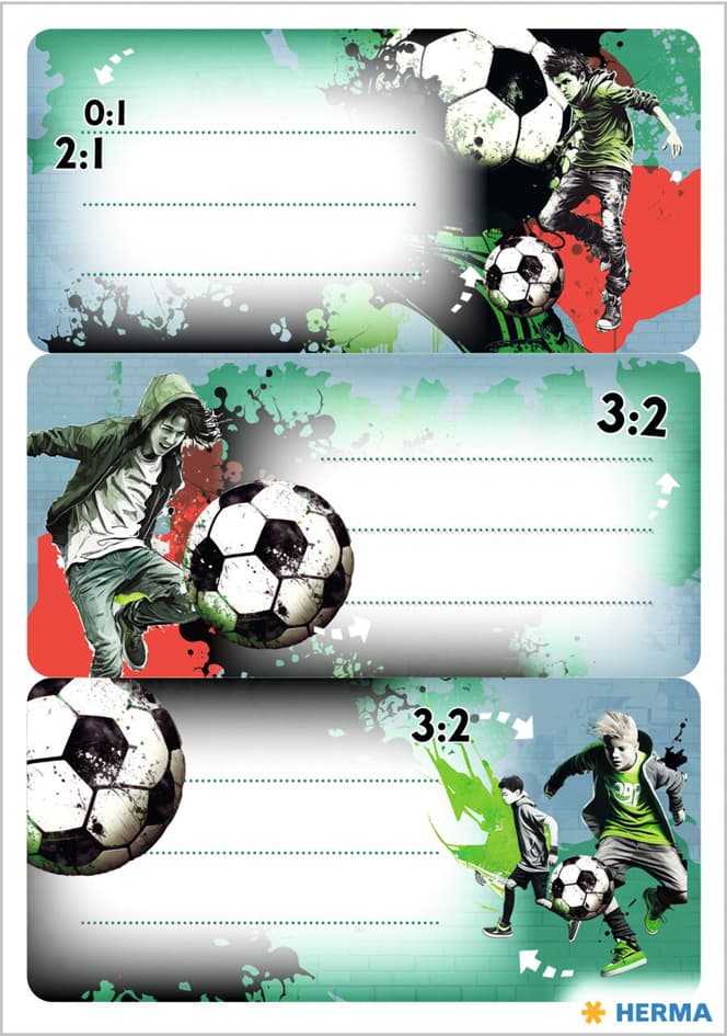 Herma Buchetiketten Vario , Street Soccer, , 76 X 35 Mm