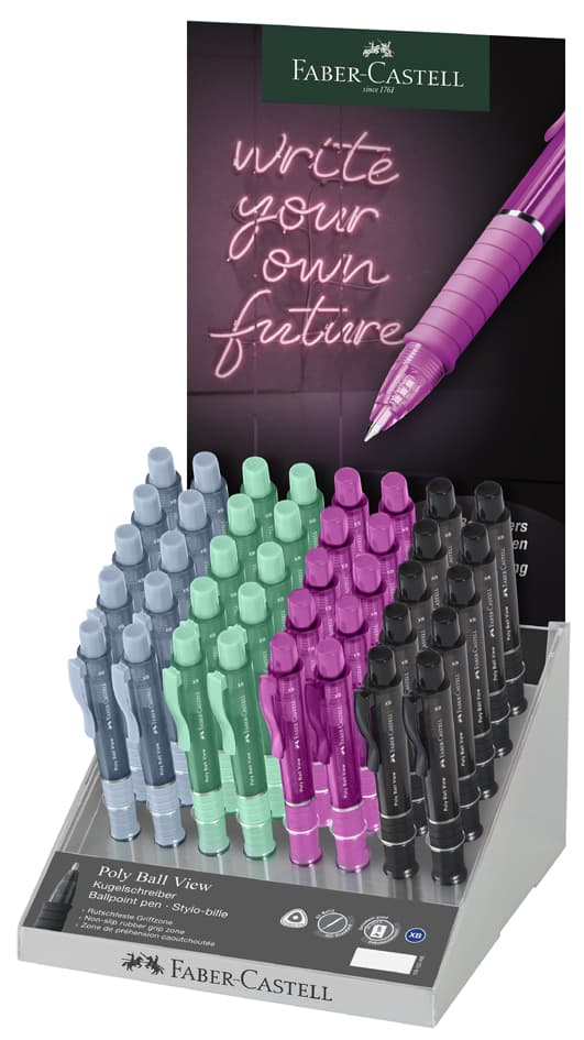 Faber-Castell Druckkugelschreiber Poly Ball View, Display