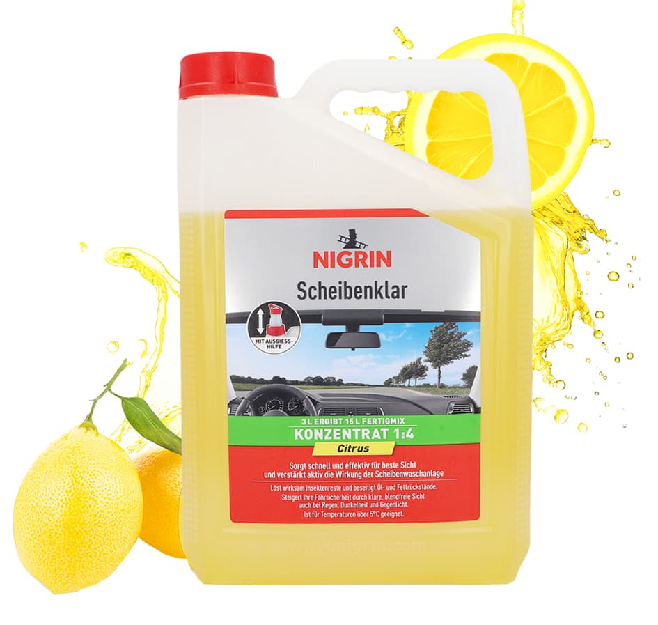 Nigrin Kfz-Scheibenklar Konzentrat Citrus, 3 Liter