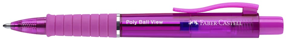Faber-Castell Druckkugelschreiber Poly Ball View, Fuchsia