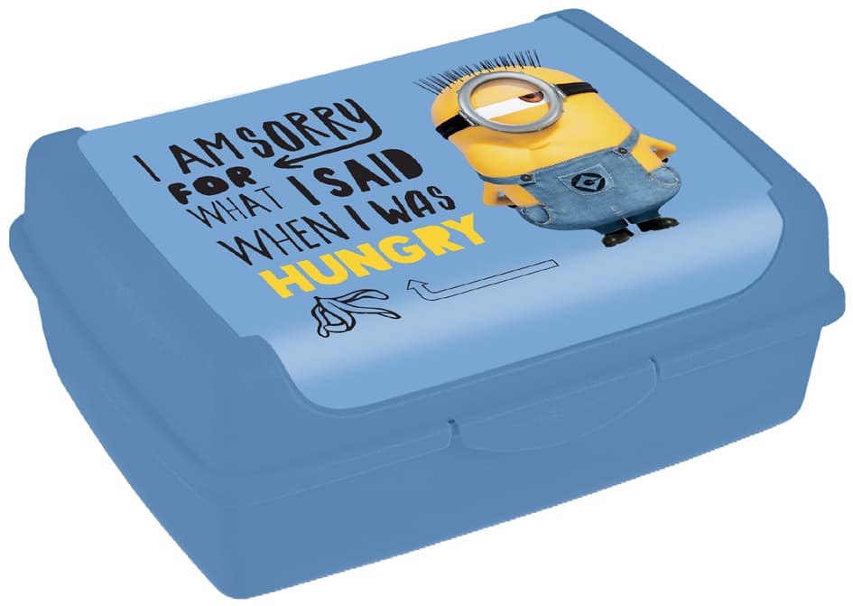 Keeeper Brotdose Carla Midi , Minions Hungry, , 1,0 L, Blau