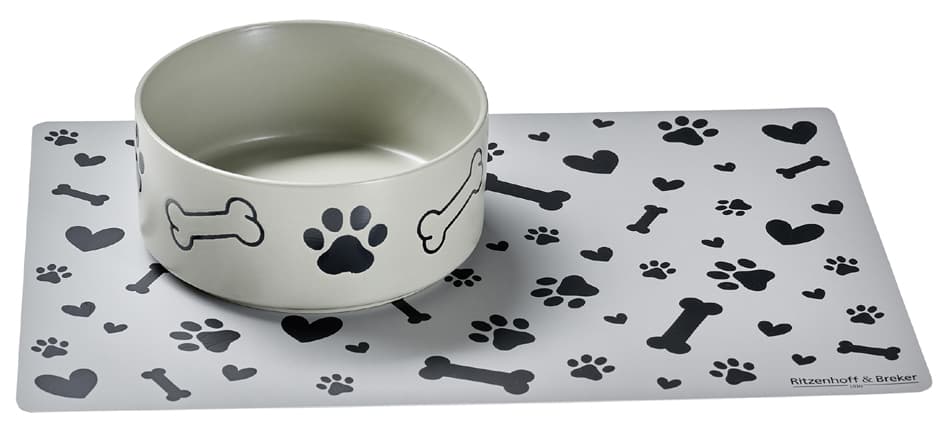 Ritzenhoff & Breker Hunde-Napfset Mika Dog, 1,4 L, Grau