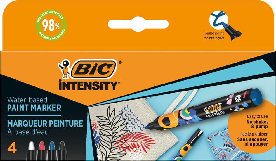 Bic Permanent-Marker Intensity, 4er Kartonblister