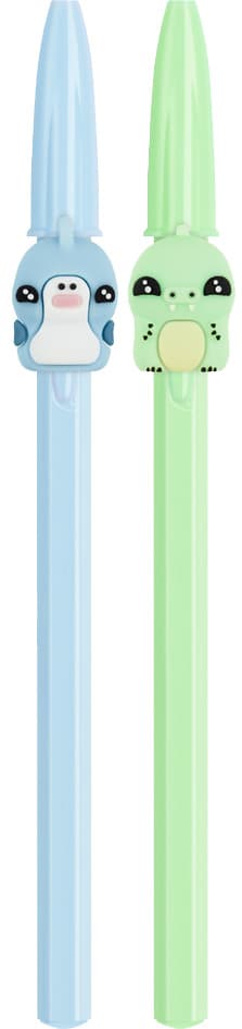 Bic Kugelschreiber Cristal Pastel Figurines, Blau + Grün
