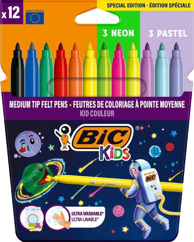 Bic Kids Fasermaler Cosmo, 12er Kartonetui