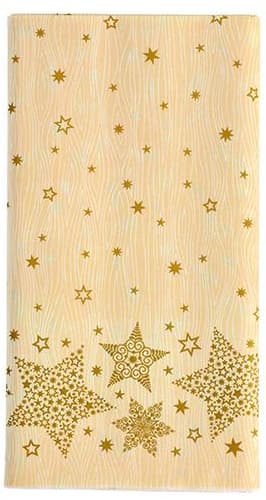Papstar Weihnachts-Tischdecke , Christmas Shine, , Creme