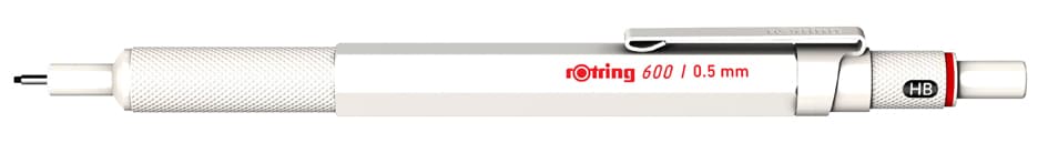 Rotring Feinminenstift 600 Metallic, 0,5 Mm, Perlweiß