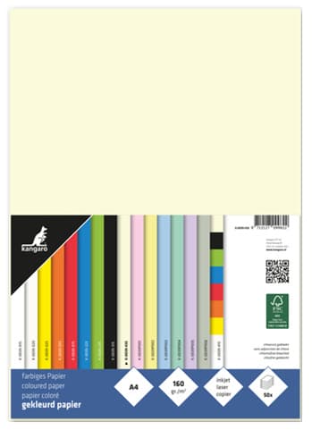 Kangaro Multifunktionspapier, Din A4, 160 G/Qm, Beige