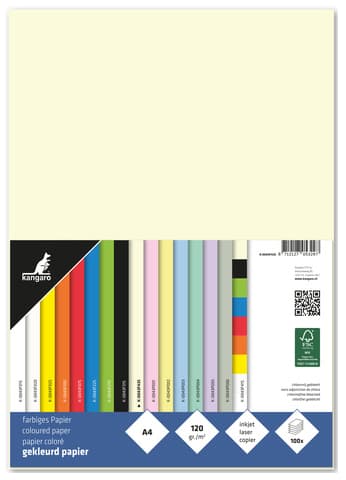Kangaro Multifunktionspapier, Din A4, 120 G/Qm, Beige