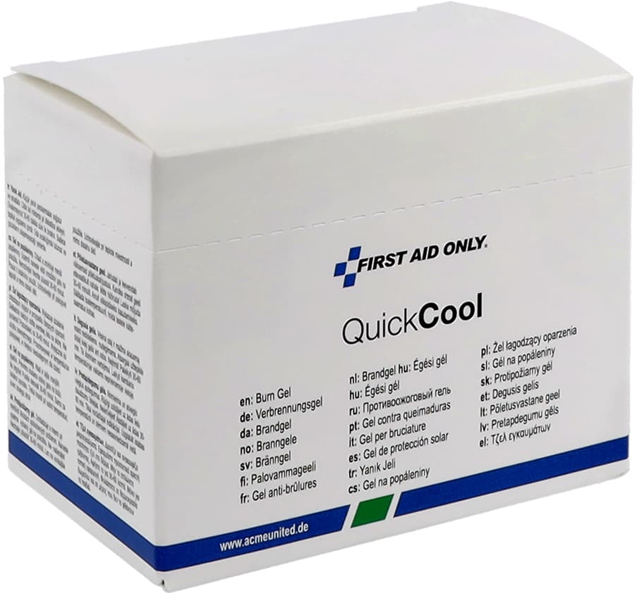 First Aid Only Quickcool Verbrennungsgel, 18er Schachtel