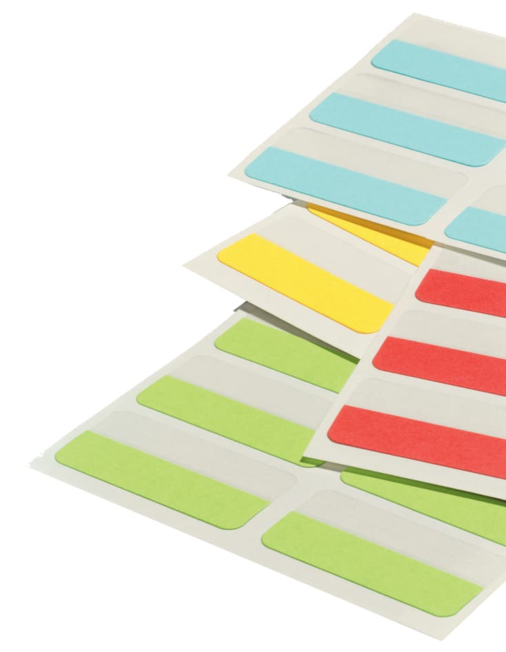 Durable Haftstreifen Quick Tab, Aus Pet, Farbig Sortiert