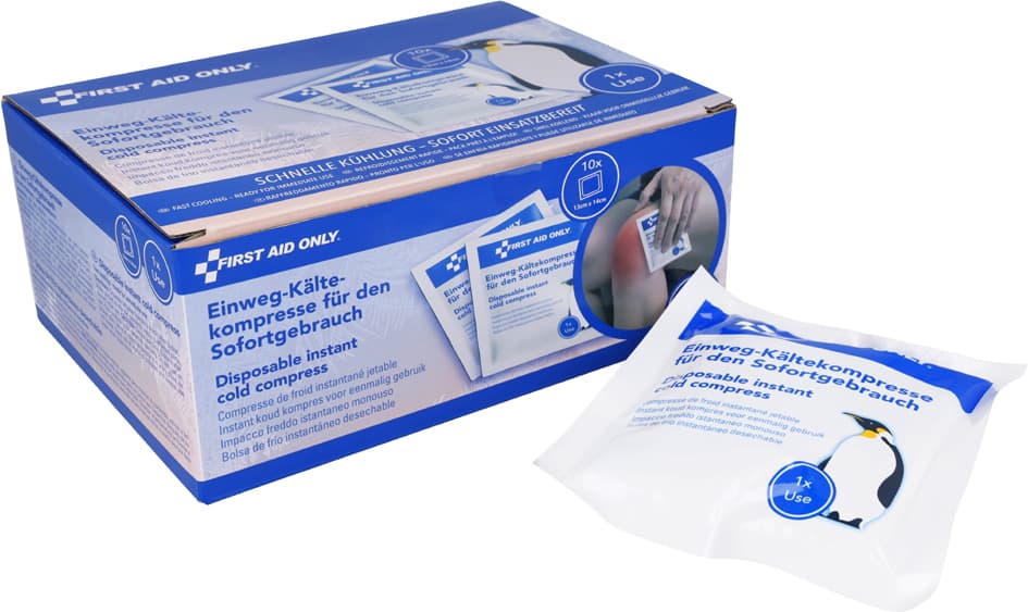 First Aid Only Sofort-Kälte-Kompresse, 130 X 140 Mm, 10er
