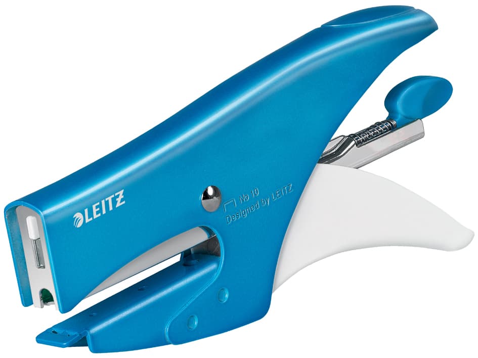 Leitz Heftzange Wow, Heftleistung: 15 Blatt, Blau-Metallic