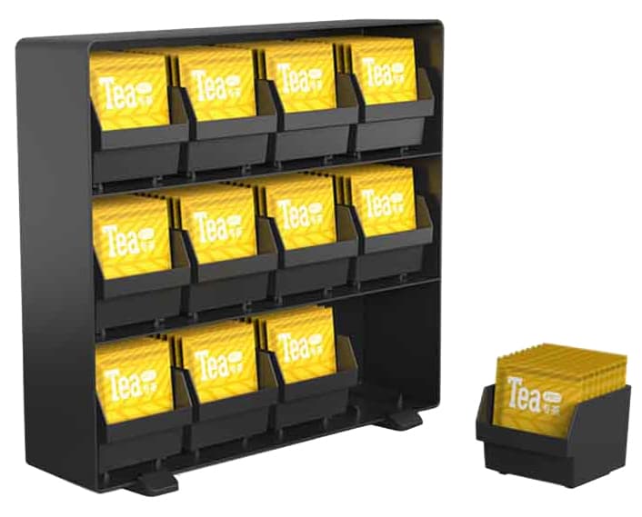 Deflecto Teebeutel-Organizer, 12 Schubladen