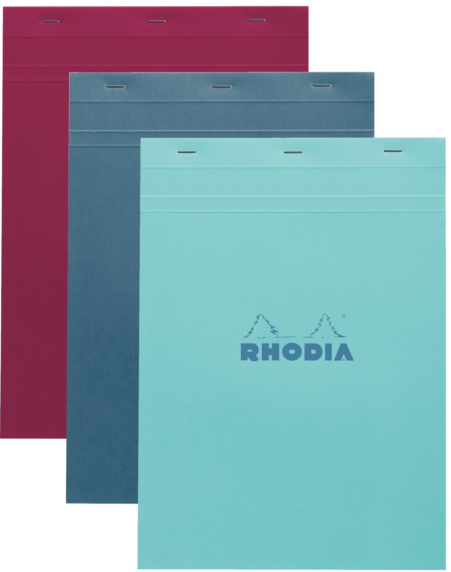 Rhodia Notizblock No. 18, Din A4, Kariert, Farbig Sortiert