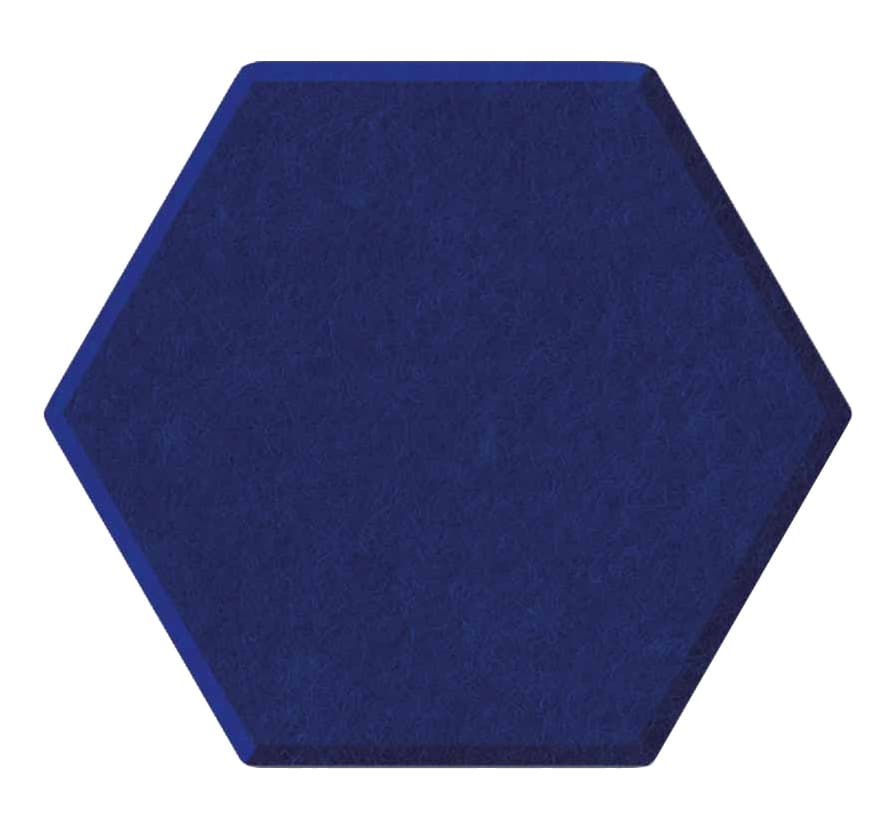 Magnetoplan Akustik-Wandpaneele, Hexagon, Blau