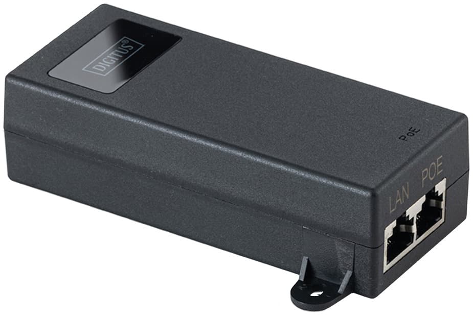 Digitus Gigabit Ethernet Poe++ Injektor, 802.3bt, Schwarz