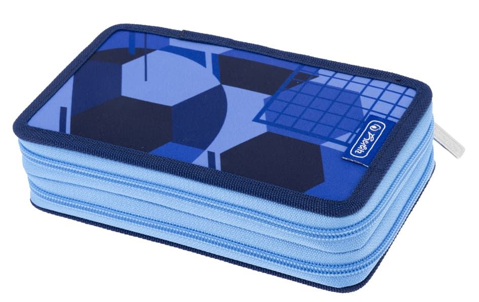 Herlitz Schüleretui Doppel , Blue Goal, , 23-Teilig