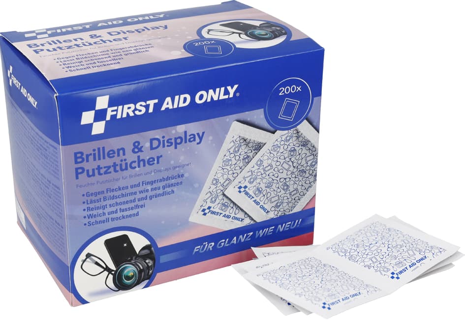 First Aid Only Brillen-Putztuch, 200er Pack