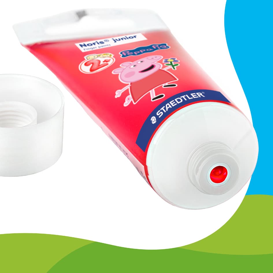 Staedtler Fingermalfarbe Noris Junior Peppa, 4er Kartonetui